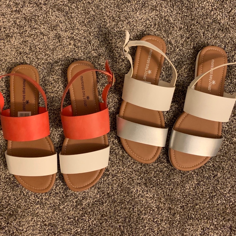 *NEW* Montego Bay Club Double Strap Sandals Bundle